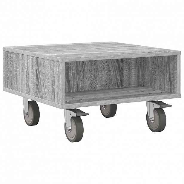 vidaXL Stolek s koly Šedá Sonoma 50,5 x 50 x 30 cm Kompozitní dřevo