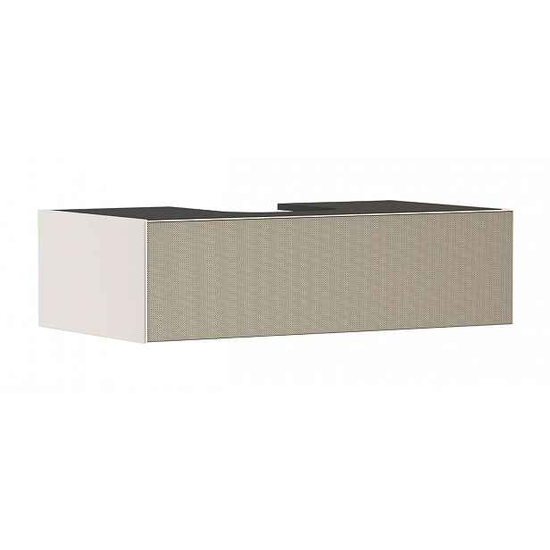 Hansgrohe Xevolos E - Umyvadlová skříňka, 28x98x55 cm, 1 zásuvka, matná béžová/strukturovaný bronz 54314390