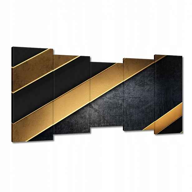 Obrazy 150x80 Zlaté pruhy