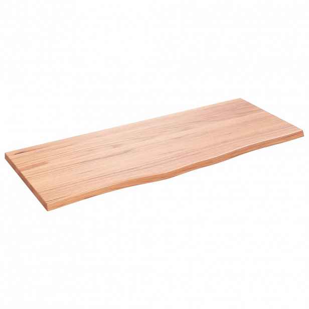 vidaXL Stolní deska světle hnědá 100 x 40 x 2 cm ošetřený masivní dub