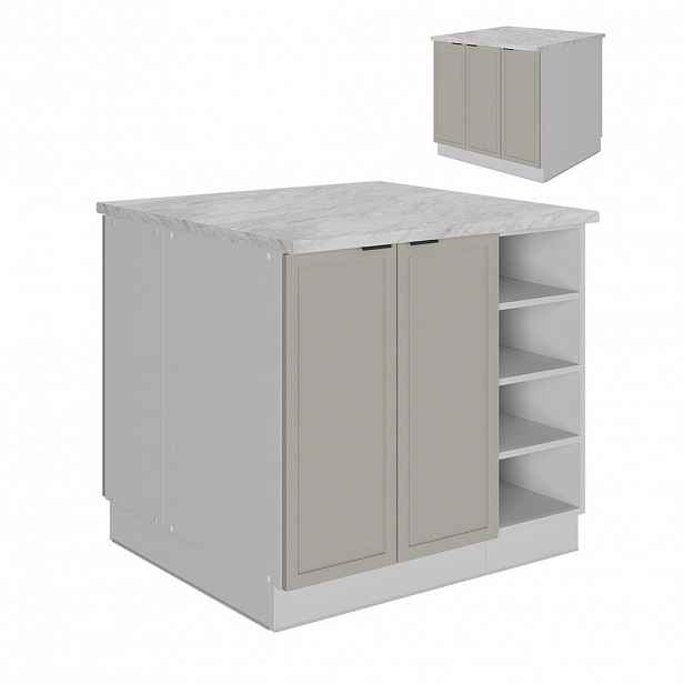Vicco KUCHYŇSKÝ OSTROV Fame-Line GreyBeige 90 cm bez pracovní desky