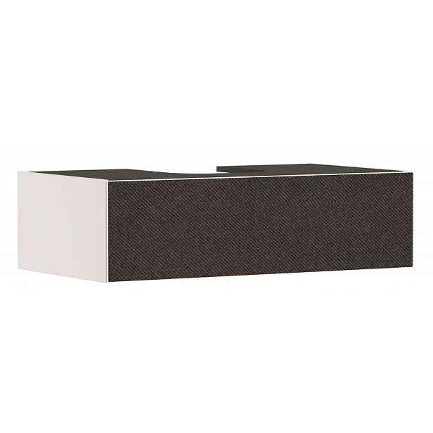 Hansgrohe Xevolos E - Umyvadlová skříňka, 28x98x55 cm, 1 zásuvka, matná béžová/textilní tmavá šedá 54314660