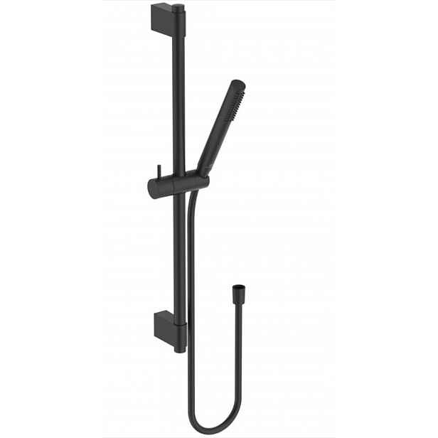 Ideal Standard Idealrain - Set sprchové hlavice, tyče a hadice, hedvábná černá A7616XG