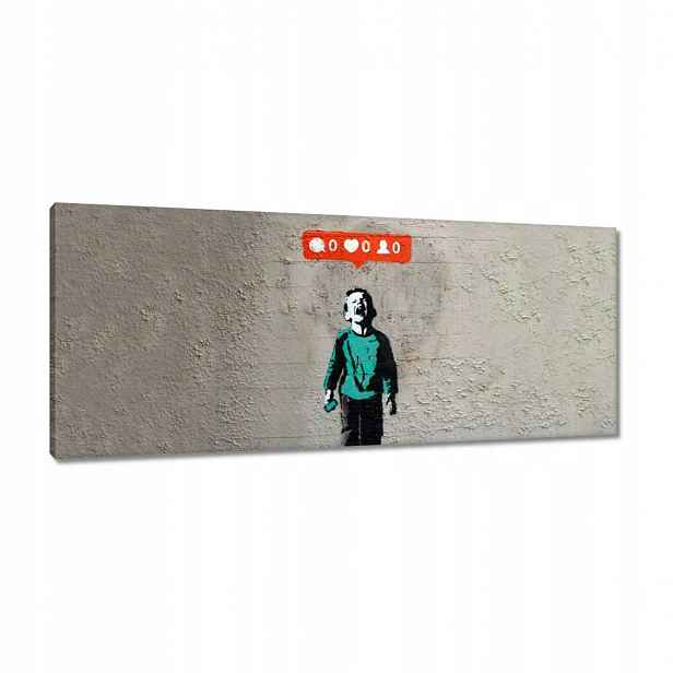 Obrazy 100x40 Banksy Zero Likes