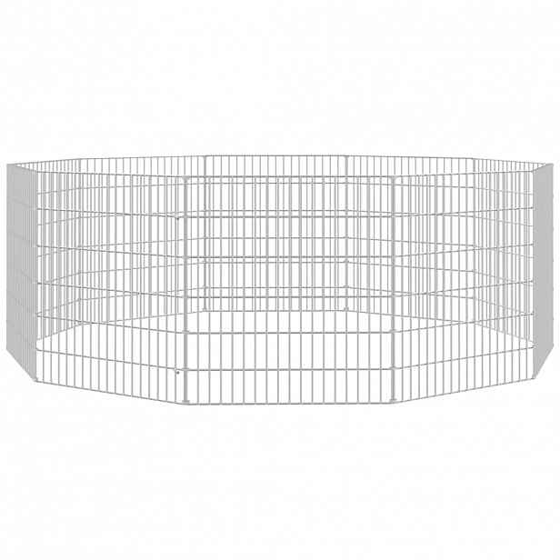 vidaXL Ohrádka pro zvířata 10 panelů 54 x 60 cm pozinkované železo