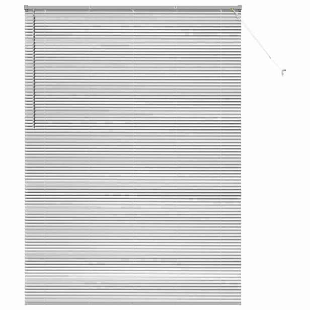 vidaXL Venet školní žaluzie Stříbrná 220 x 155 cm 25 mm Hliník