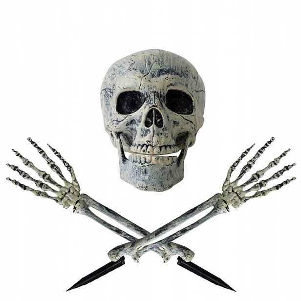 Halloween Kostra Kostlivec Duch Zakopaný Dekorace Dvorek