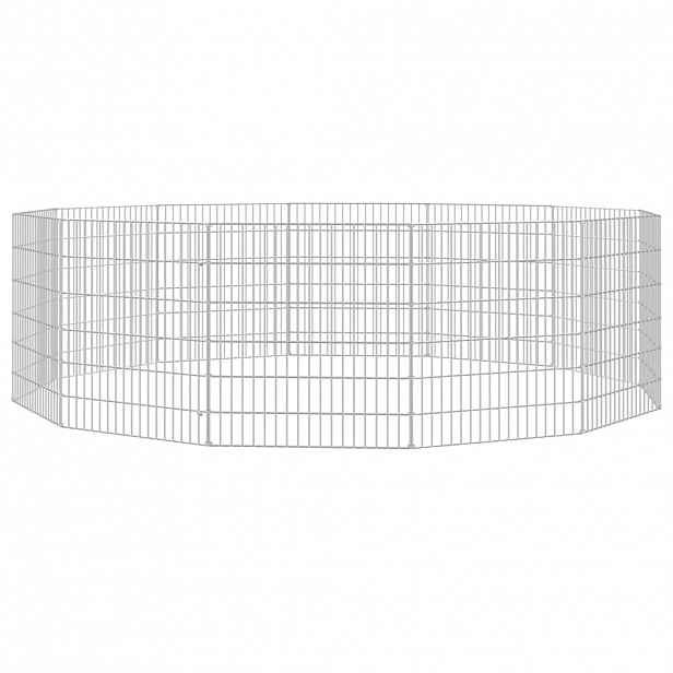 vidaXL Ohrádka pro zvířata 12 panelů 54 x 60 cm pozinkované železo