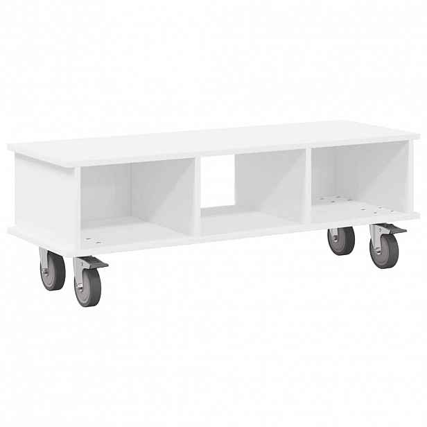 vidaXL Televizní stojan 100 x 35 x 35 cm Bílá Kompozitní dřevo