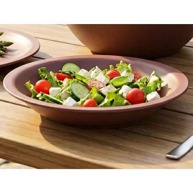Talíř Caruba Eco 21 cm, cihlový
