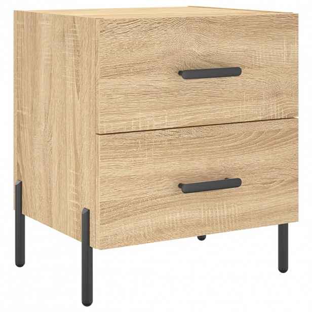 vidaXL Noční stolek dub sonoma 40 x 35 x 47,5 cm kompozitní dřevo