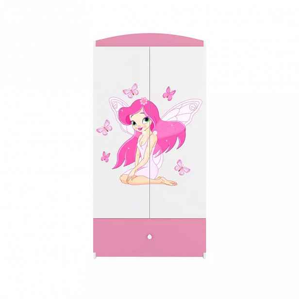 Skříň Babydreams růžová - Víla 1