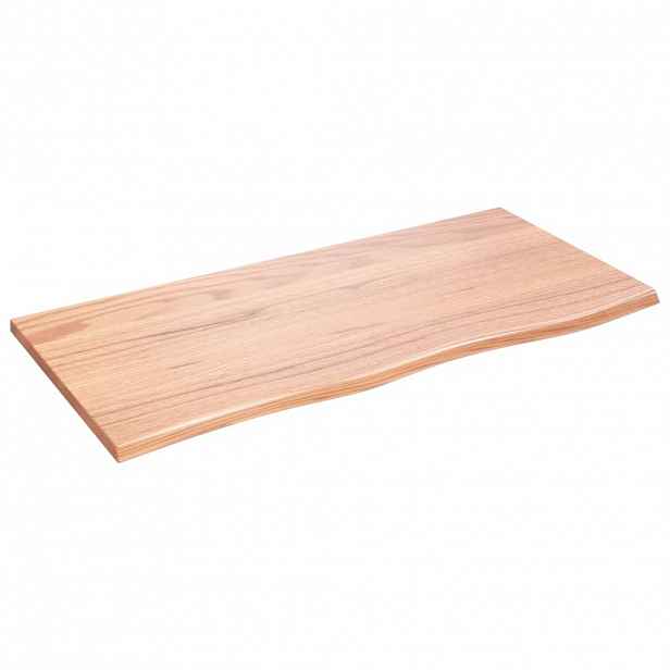 vidaXL Stolní deska světle hnědá 100 x 50 x 2 cm ošetřený masivní dub