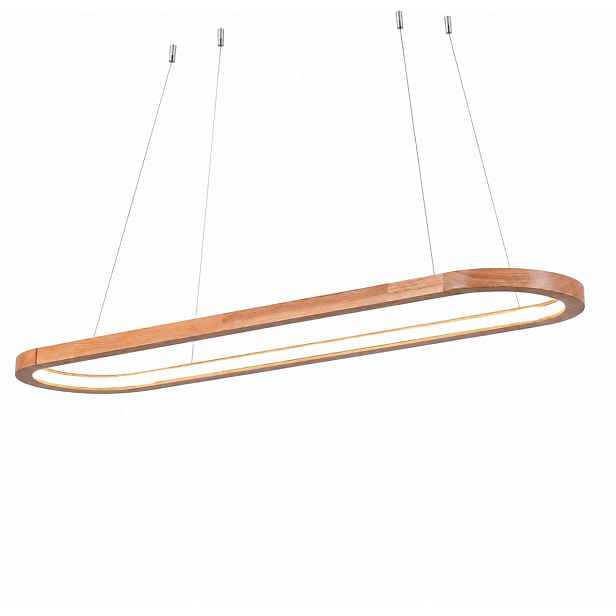 WayLuoung závěsná Led lampa 90 cm dřevěná 41W dálkový ovladač