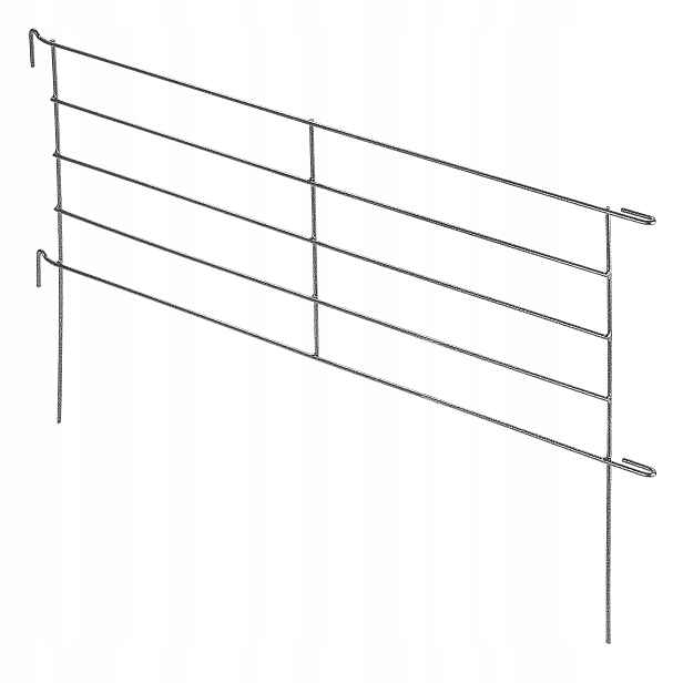 Kovový Zahradní Plot Palisáda Okraj Oplocení Trávník 100 cm Vysoký