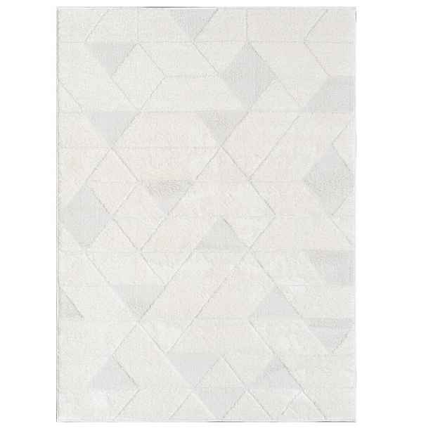 Kusový koberec Aurora 11 White, 120x170, bílá, kancelář, Angel Carpet