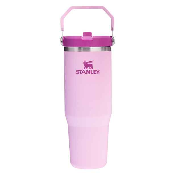 Růžová termoska z nerezové oceli 890 ml IceFlow™ Flip Straw 2.0 Tumbler Cherry Blossom – Stanley