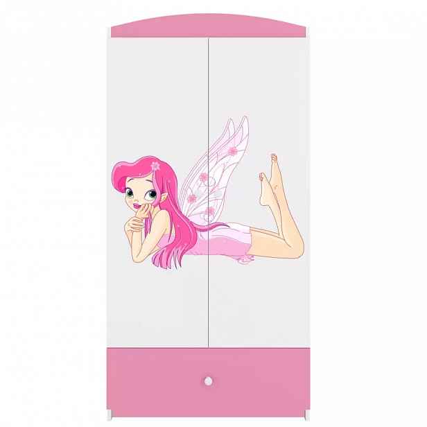 Skříň Babydreams růžová - Víla 2