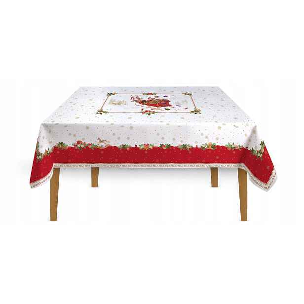 Vánoční ubrus 180 x 145 cm na stůl Vánoce Štědrý zimní