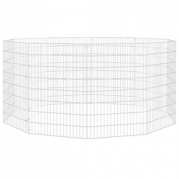 vidaXL Ohrádka pro zvířata 10 panelů 54 x 80 cm pozinkované železo