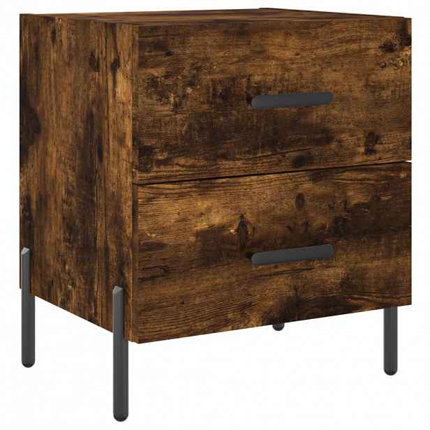 vidaXL Noční stolek kouřový dub 40 x 35 x 47,5 cm kompozitní dřevo