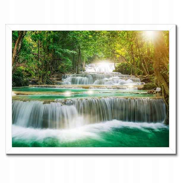 Plakáty v rámu 40x30 Vodopád v Asii
