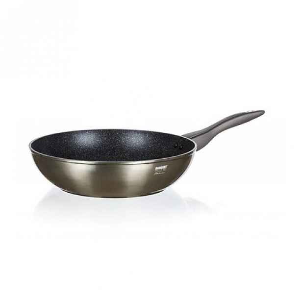 Banquet Pánev WOK s nepřilnavým povrchem Metallic Platinum, 28 x 7,8 cm