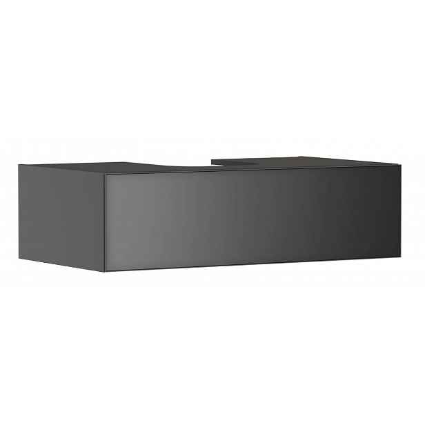 Hansgrohe Xevolos E - Umyvadlová skříňka, 28x98x55 cm, 1 zásuvka, matná šedá/metalická šedá 54315770