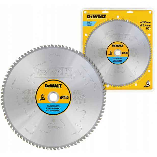 Kotouč na kov inox 355x 90T 25,4 DeWALT DT1922