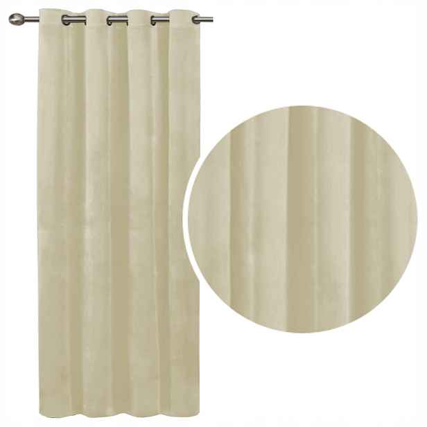 Velurové Záclony Imperial Velur 140x250 výška krémová