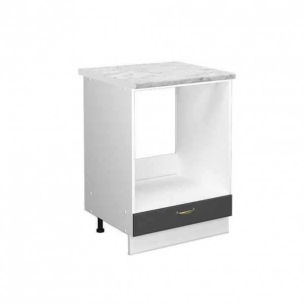 Vicco SKŘÍŇKA NA VESTAVĚNOU TROUBU Fame-Line Antracitově zlatý 60 cm , PD Mramor