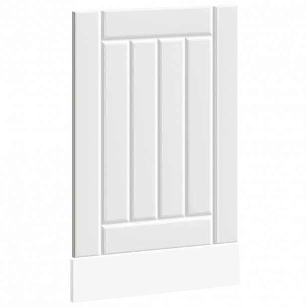 vidaXL Panel na myčku Lucca bílý kompozitní dřevo