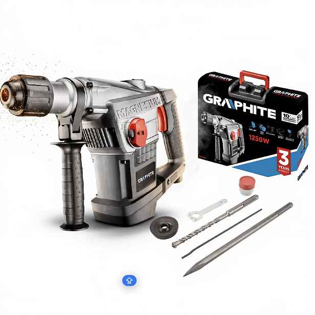 Graphite Příklepové kladivo Sds Max 1250W, kufr 58G874