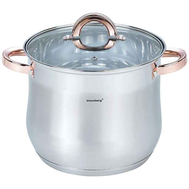 Hrnec 7 L Gastronomický Velký Indukce Gaz Rose Gold Klausberg