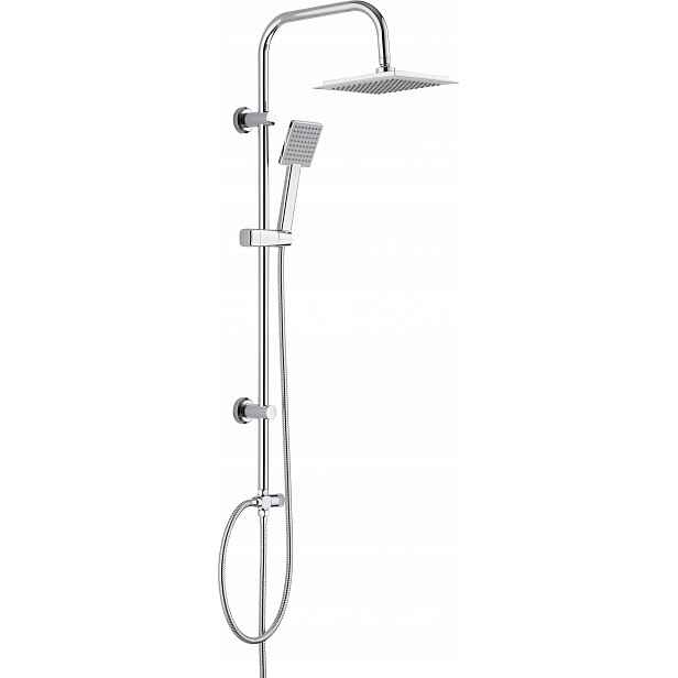 Chromovaná sprchová hlavice 1-funkční s Anti-Calc, 210x210mm