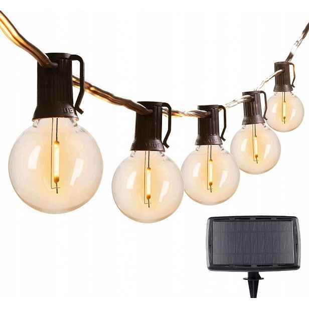 Solární zahradní lampy G40 28+2 5,5 m Balippe Komplet 2KS