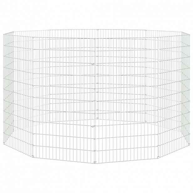 vidaXL Ohrádka pro zvířata 10 panelů 54 x 100 cm pozinkované železo