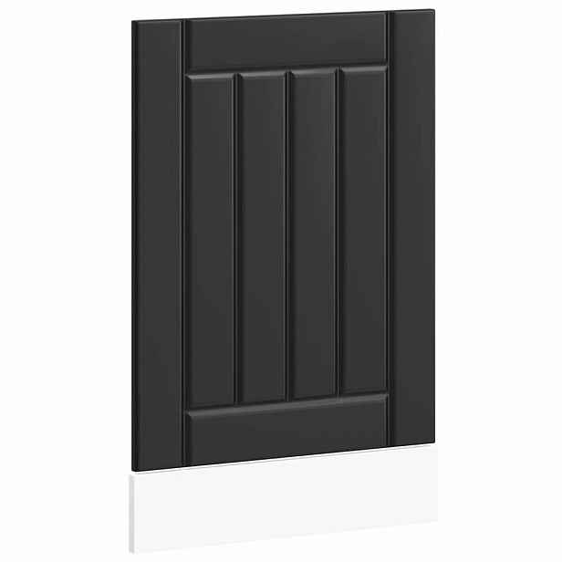 vidaXL Panel na myčku Lucca černý kompozitní dřevo