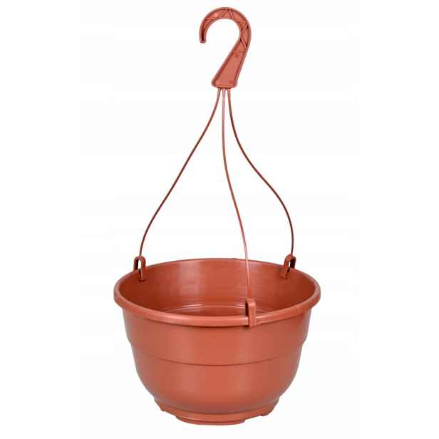 Závěsný květináč Ø 19,7 cm 2,35 L – terakota – 100 ks