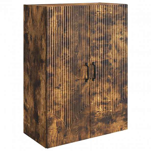 vidaXL Nástěnná skříň 66 x 34,5 x 90 cm Kompozitní dřevo Kouřový dub