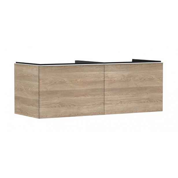 Skříňka pod umyvadlo pod desku Hansgrohe Xelu Q 136x49,5x55 cm přírodní dub 54068700