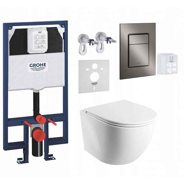 7v1 Wc Set, Stelaz Grohe Slim, Wc Mísa Omnires Tornado, Tlačítko