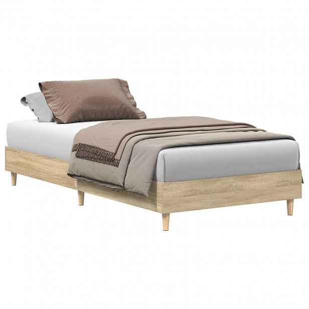 vidaXL Rám postele Dub sonoma 80 x 200 cm Kompozitní dřevo