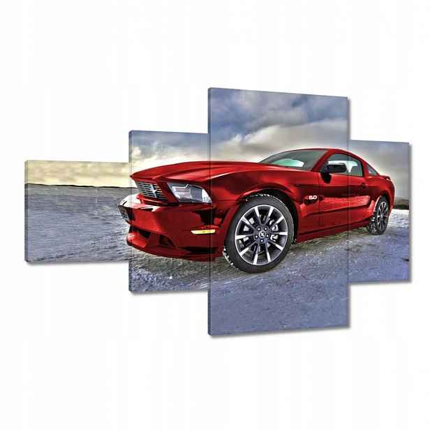 Obraz 130x80 Červený Ford Mustang