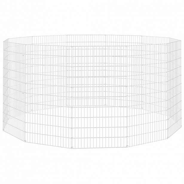 vidaXL Ohrada pro volný výběh zvířat 12dílná 54 x 100 cm pozinkovaná ocel