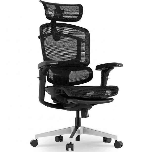 Otočné křeslo ergonomické pohodlné a odolné Flexispot černé