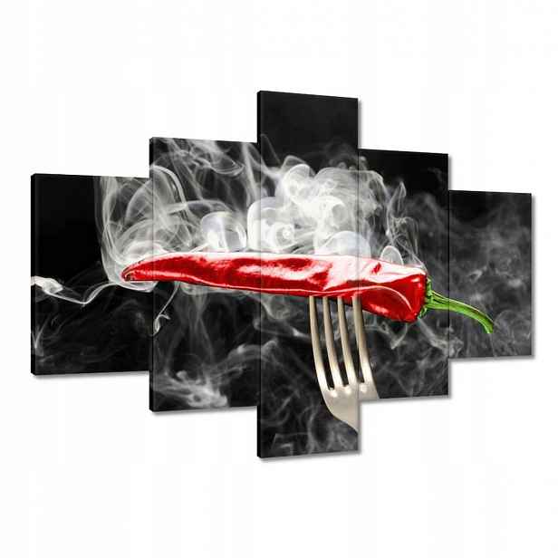 Obrazy 100x70 Červená paprika Dým