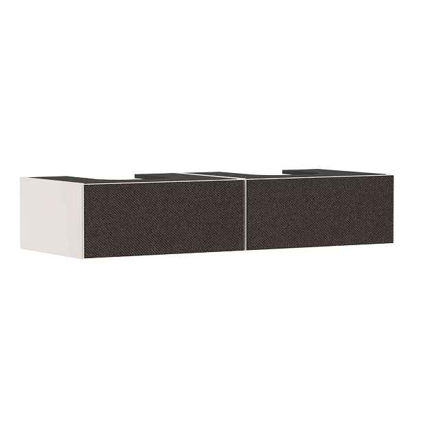 Hansgrohe Xevolos E - Umyvadlová skříňka, 28x137x55 cm, 2 zásuvky, matná béžová/textilní tmavá šedá 54317660