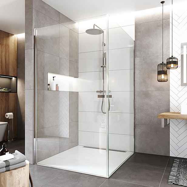 Kout sprchový Mereo Novea CK11913ZVR 800×800 mm chrom/čiré sklo