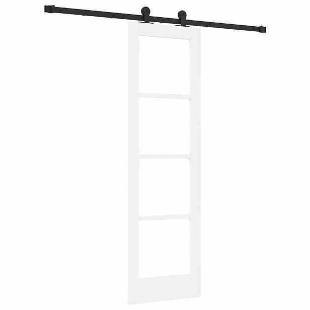 vidaXL Posuvné dveře ORKDAL 61 x 198,5 cm Masivní borové dřevo a sklo